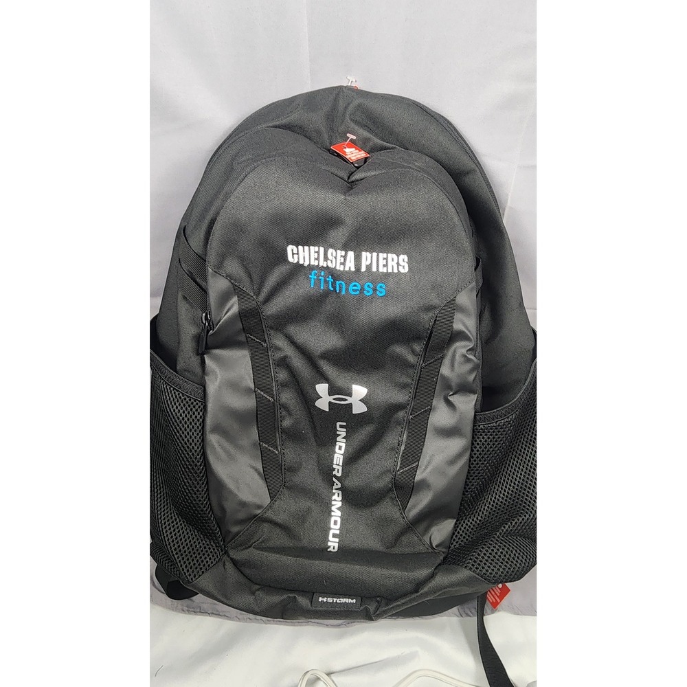 Under Armour Storm Backpack Chelsea Piers Fitness Black Gym Bag Shoe Compartment